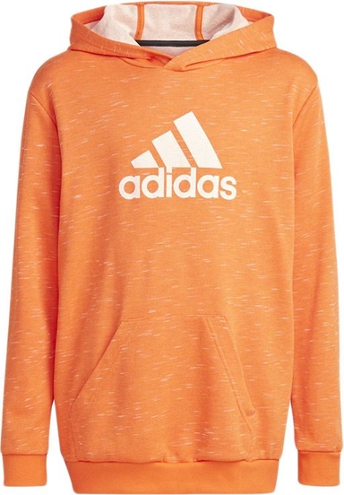 Pomarańczowa bluza dziecięca Adidas z bawełny