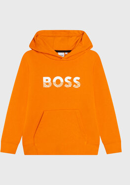 Pomarańczowa bluza dziecięca Hugo Boss