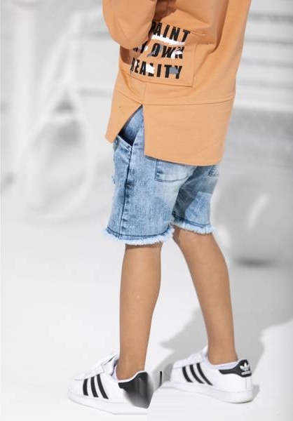 Pomarańczowa bluza dziecięca Mashmnie z bawełny