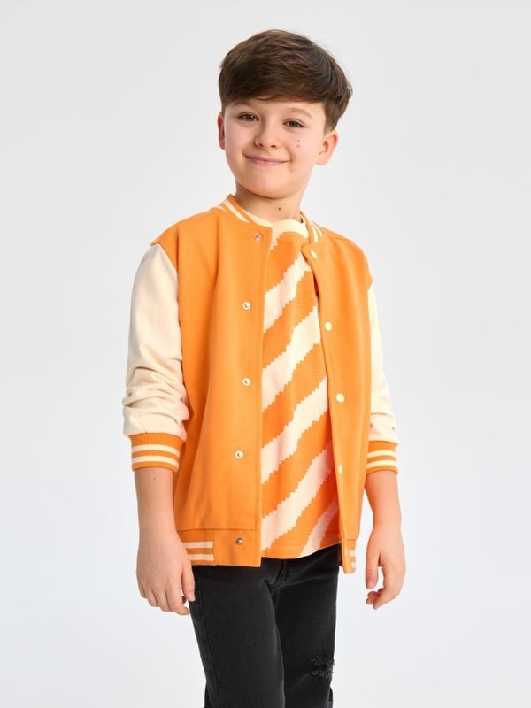Pomarańczowa bluza dziecięca Sinsay