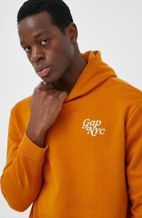 Pomarańczowa bluza Gap z nadrukiem w młodzieżowym stylu