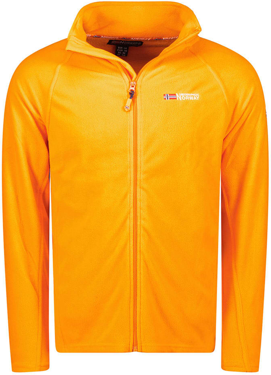 Pomarańczowa bluza Geographical Norway w sportowym stylu z polaru