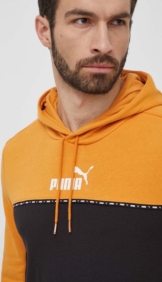 Pomarańczowa bluza Puma z nadrukiem