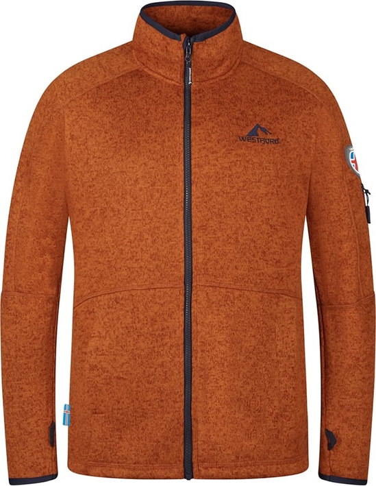 Pomarańczowa bluza Westfjord z polaru w sportowym stylu