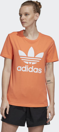 Pomarańczowa bluzka Adidas z dzianiny