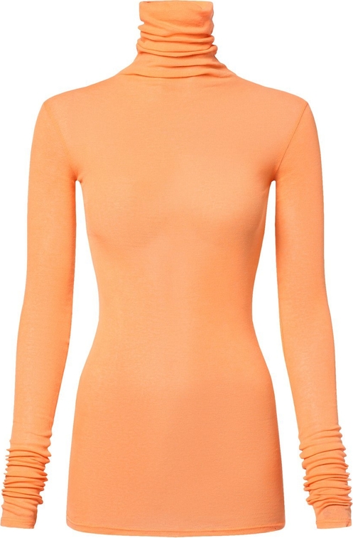 Pomarańczowa bluzka American Vintage z bawełny w stylu vintage z długim rękawem