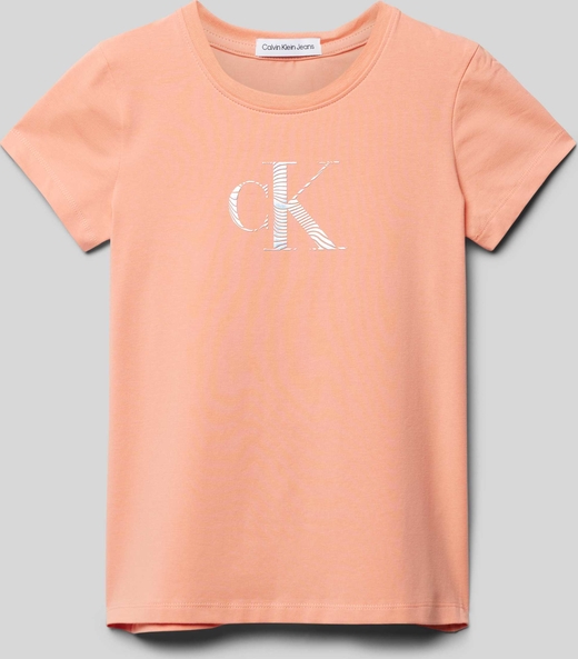 Pomarańczowa bluzka dziecięca Calvin Klein