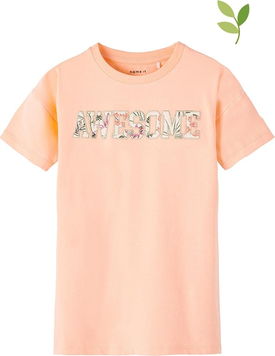 Pomarańczowa bluzka dziecięca Name it dla dziewczynek