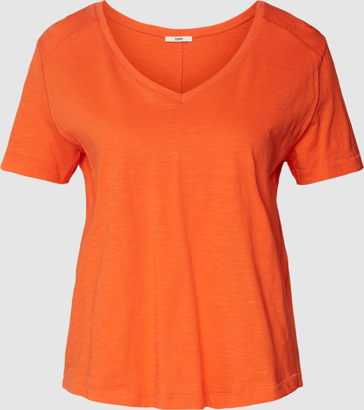 Pomarańczowa bluzka Esprit z bawełny