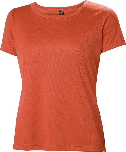 Pomarańczowa bluzka Helly Hansen w stylu casual z krótkim rękawem