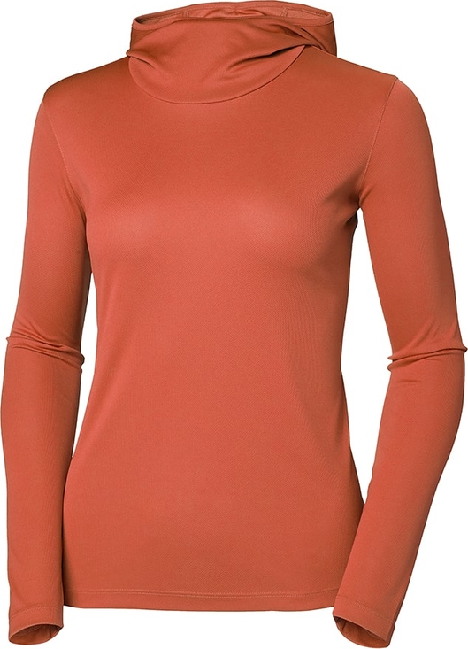 Pomarańczowa bluzka Helly Hansen z długim rękawem w stylu casual
