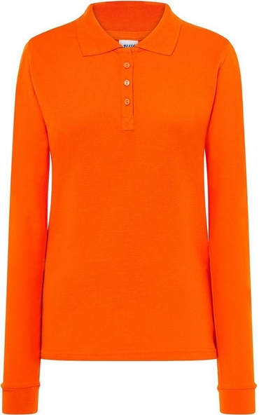 Pomarańczowa bluzka JK Collection lakierowane z bawełny w stylu casual
