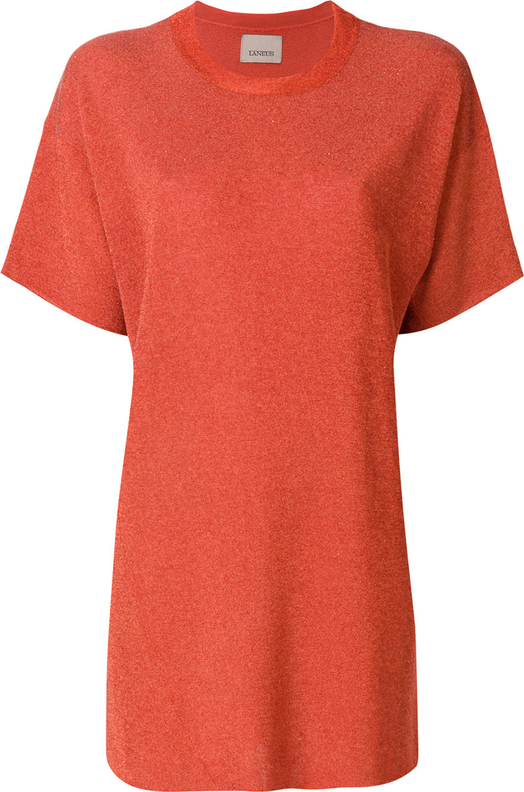 Pomarańczowa bluzka Laneus w młodzieżowym stylu