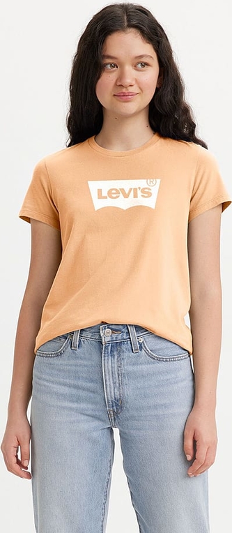 Pomarańczowa bluzka Levis w młodzieżowym stylu