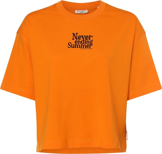 Pomarańczowa bluzka Marc O'Polo DENIM w młodzieżowym stylu