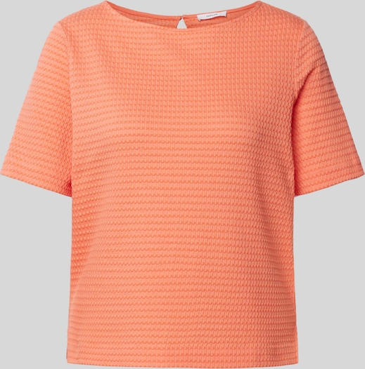 Pomarańczowa bluzka Opus w stylu casual z bawełny