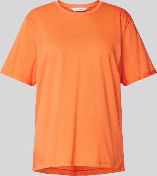 Pomarańczowa bluzka Peek&Cloppenburg w stylu casual