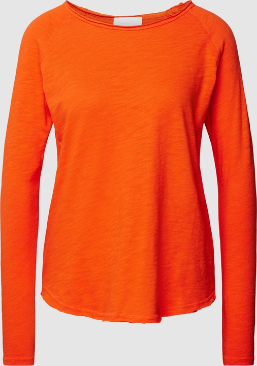 Pomarańczowa bluzka Rich & Royal w stylu casual z długim rękawem