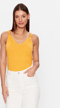 Pomarańczowa bluzka Vero Moda na ramiączkach