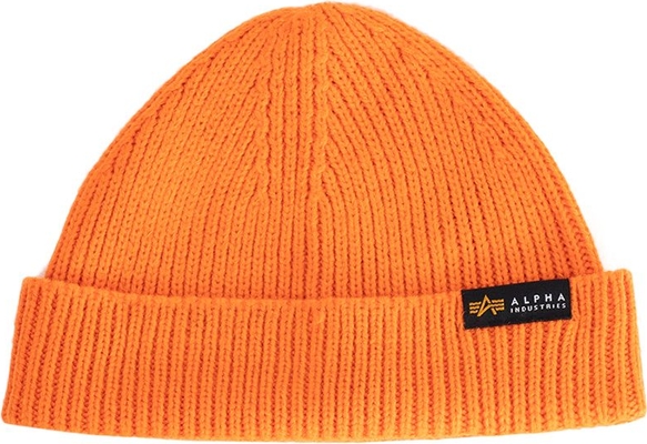 Pomarańczowa czapka Alpha Industries