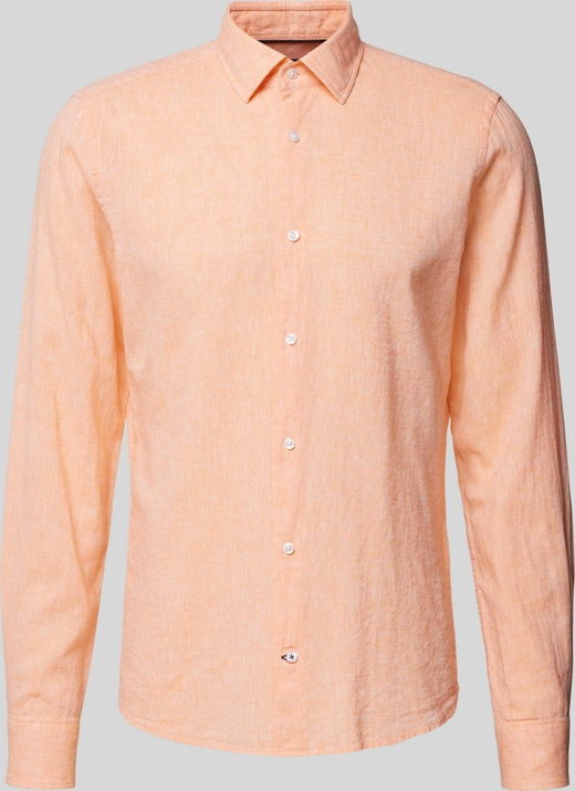 Pomarańczowa koszula Joop! z bawełny w stylu casual