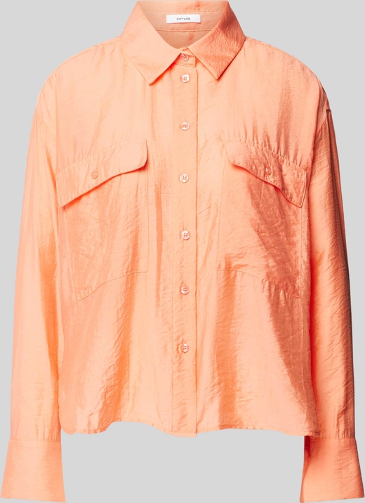 Pomarańczowa koszula Opus w stylu casual