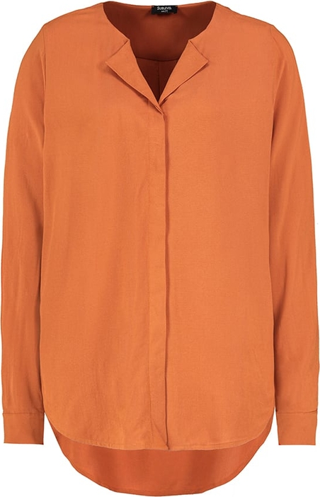 Pomarańczowa koszula SUBLEVEL z długim rękawem