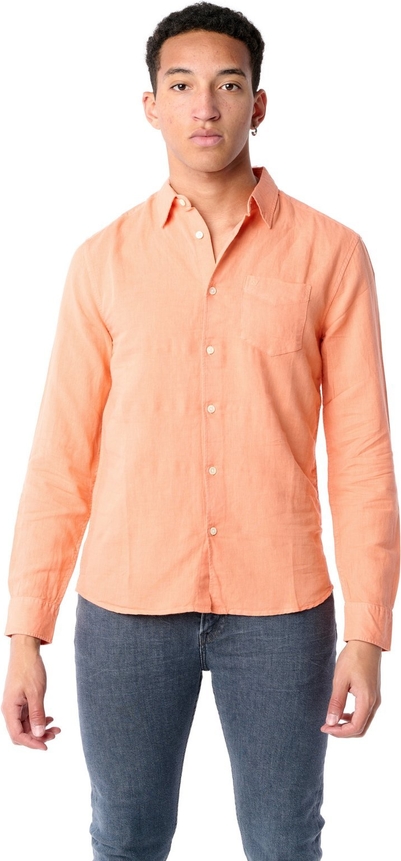 Pomarańczowa koszula Wrangler z długim rękawem w stylu casual