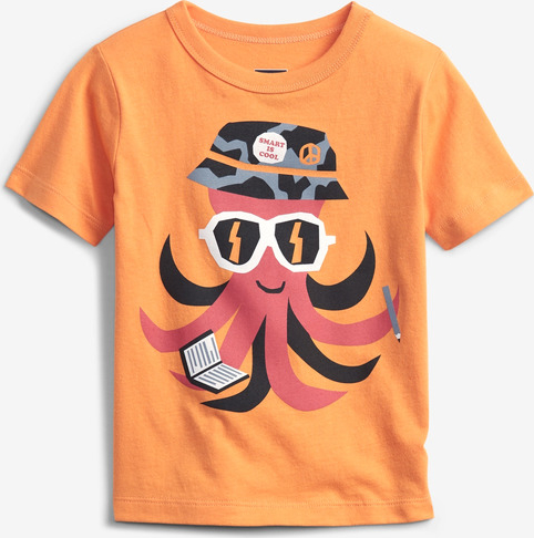 Pomarańczowa koszulka dziecięca Gap