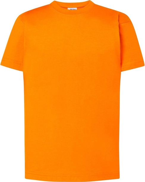 Pomarańczowa koszulka dziecięca JK Collection z bawełny z krótkim rękawem