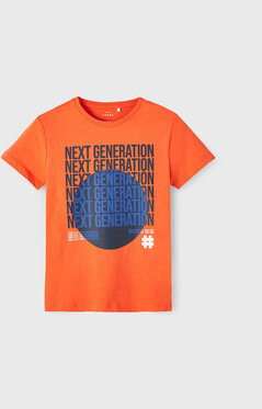 Pomarańczowa koszulka dziecięca Name it dla chłopców