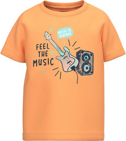 Pomarańczowa koszulka dziecięca Name it dla chłopców