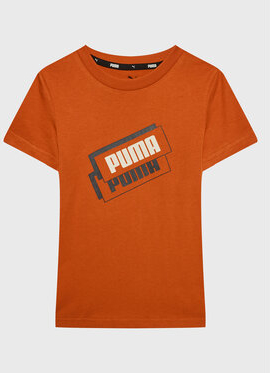 Pomarańczowa koszulka dziecięca Puma dla chłopców