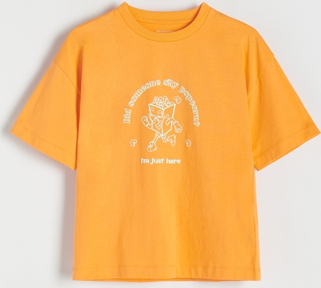 Pomarańczowa koszulka dziecięca Reserved dla chłopców