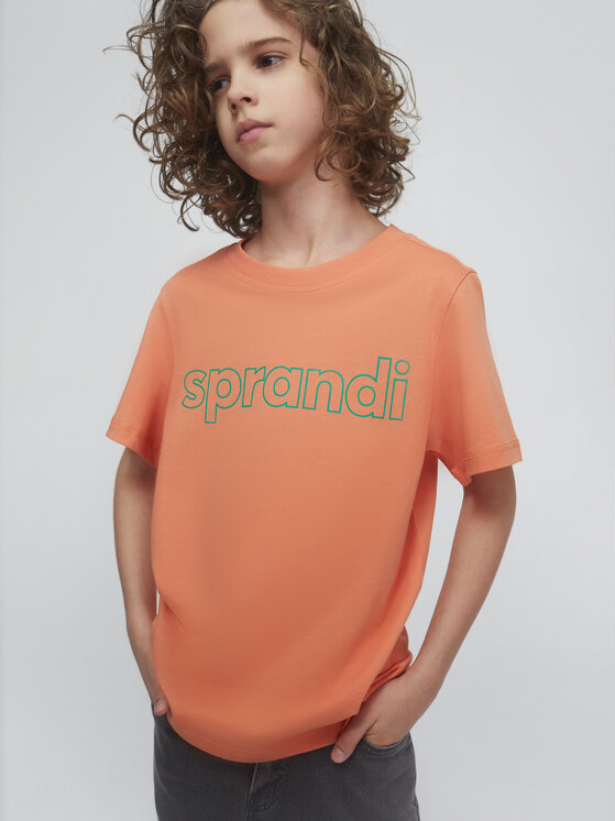 Pomarańczowa koszulka dziecięca Sprandi dla chłopców