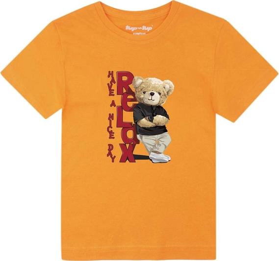 Pomarańczowa koszulka dziecięca Tup Tup dla chłopców
