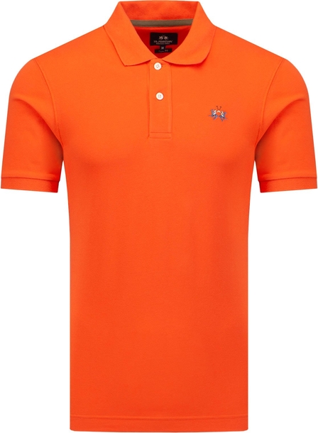 Pomarańczowa koszulka polo La Martina w stylu casual