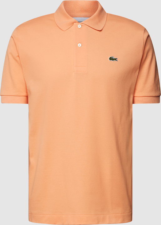 Pomarańczowa koszulka polo Lacoste z krótkim rękawem w stylu casual