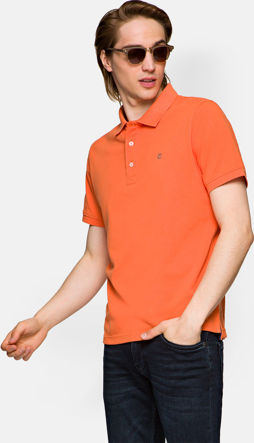 Pomarańczowa koszulka polo LANCERTO
