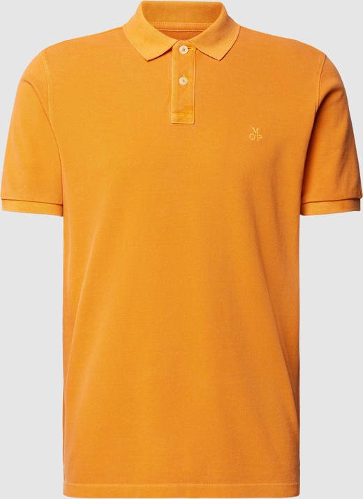 Pomarańczowa koszulka polo Marc O'Polo z bawełny