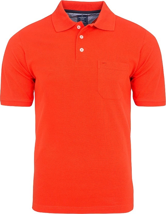 Pomarańczowa koszulka polo Redmond z krótkim rękawem