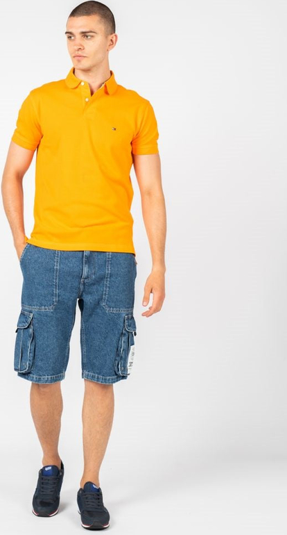Pomarańczowa koszulka polo Tommy Hilfiger w stylu casual