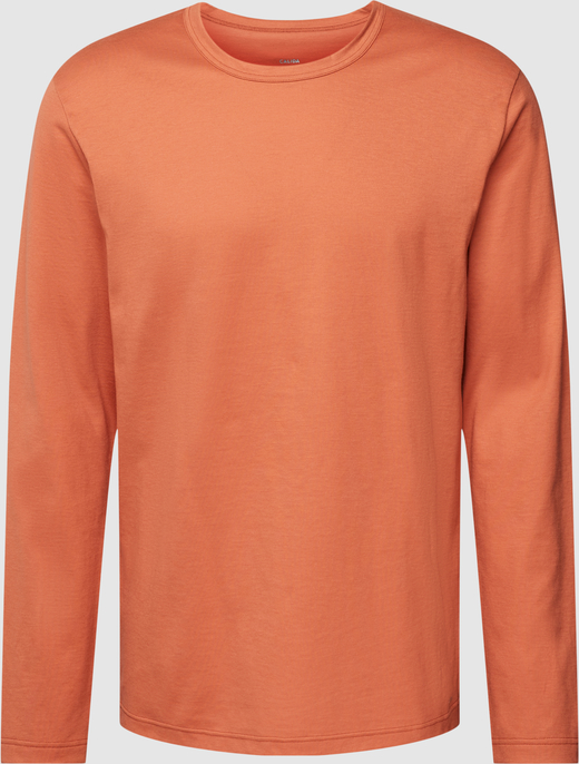 Pomarańczowa koszulka z długim rękawem Calida