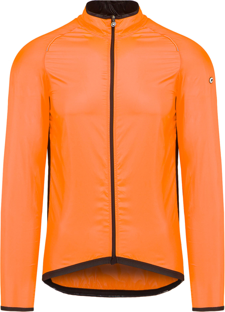 Pomarańczowa kurtka Assos krótka z tkaniny w sportowym stylu
