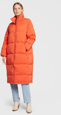 Pomarańczowa kurtka Calvin Klein z kapturem