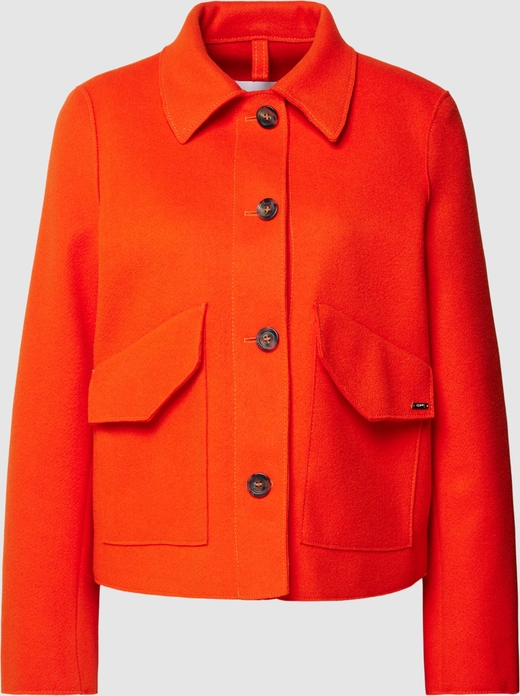 Pomarańczowa kurtka Cinque krótka bez kaptura w stylu casual