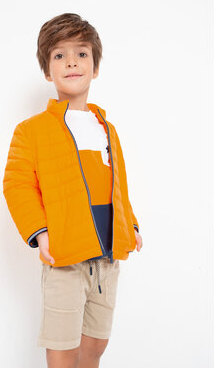 Pomarańczowa kurtka dziecięca Mayoral dla chłopców