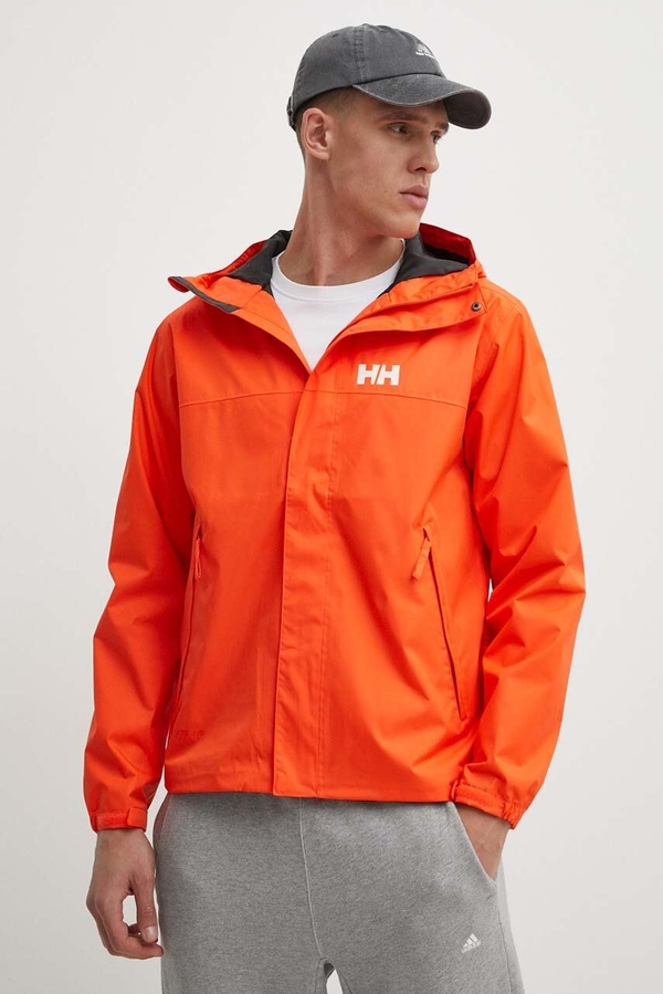 Pomarańczowa kurtka Helly Hansen w sportowym stylu