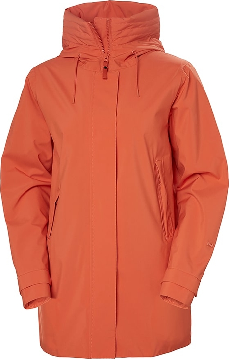 Pomarańczowa kurtka Helly Hansen wiatrówki krótka w stylu casual
