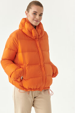 Pomarańczowa kurtka MODIVO w stylu casual krótka